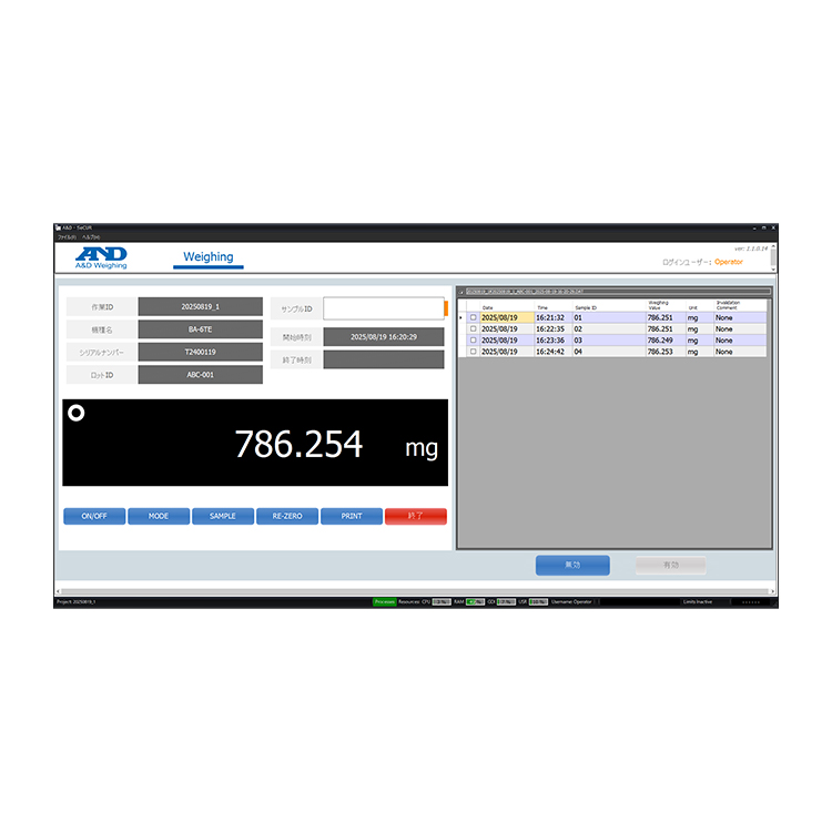 21 CFR Part 11／データインテグリティ対応ソフト A&D SeCUR 画像
