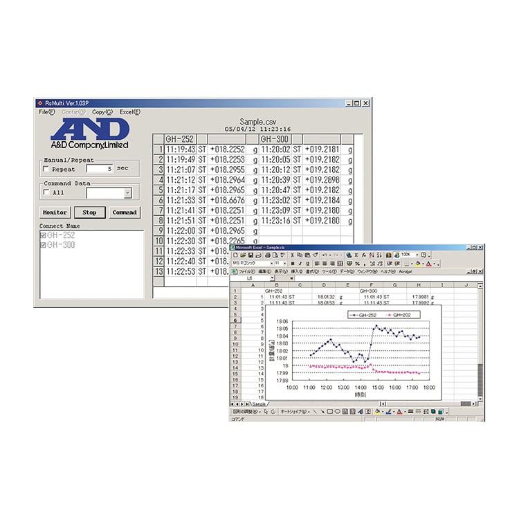 データ処理ソフト WinCT-Plus 画像