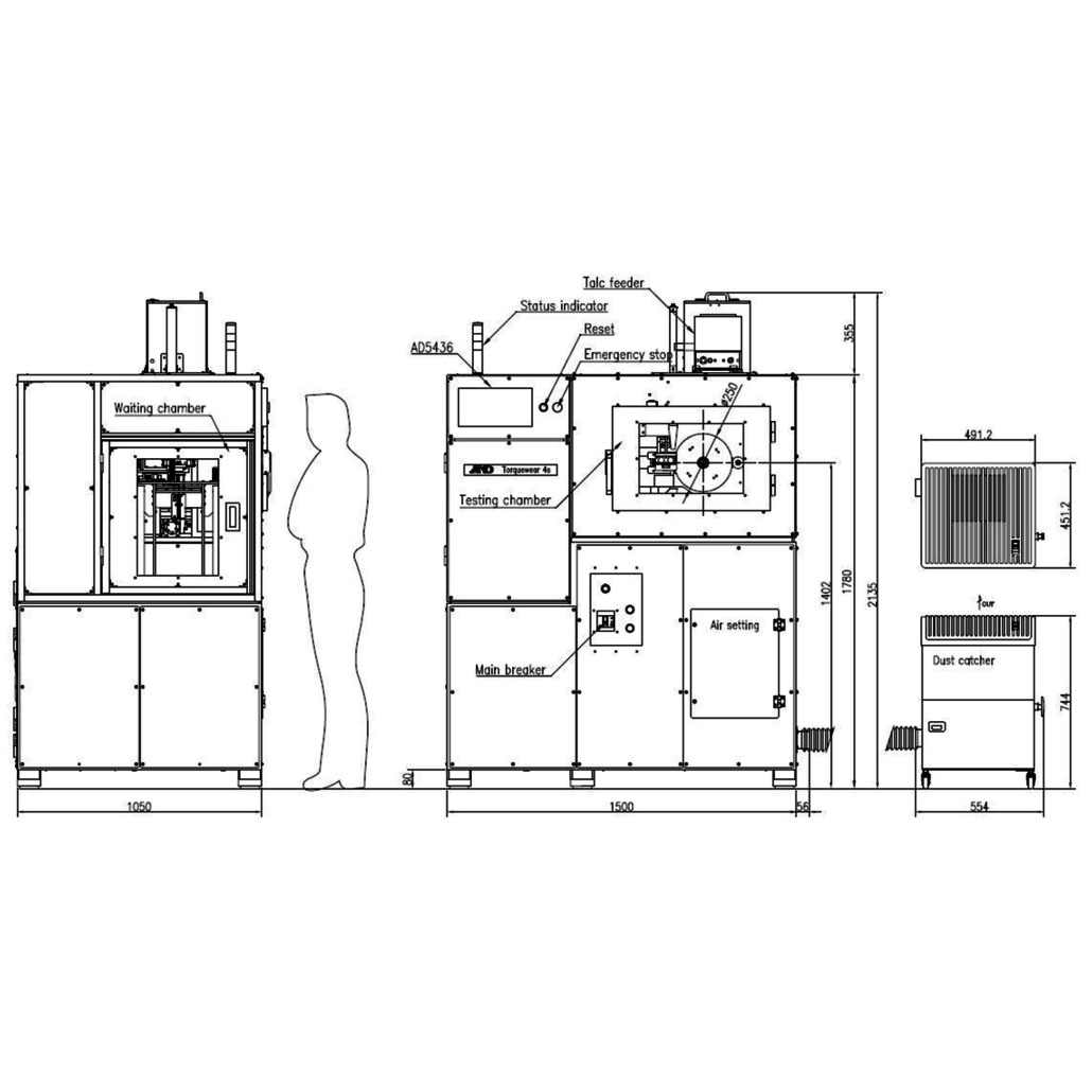 ランボーン摩耗試験機 画像