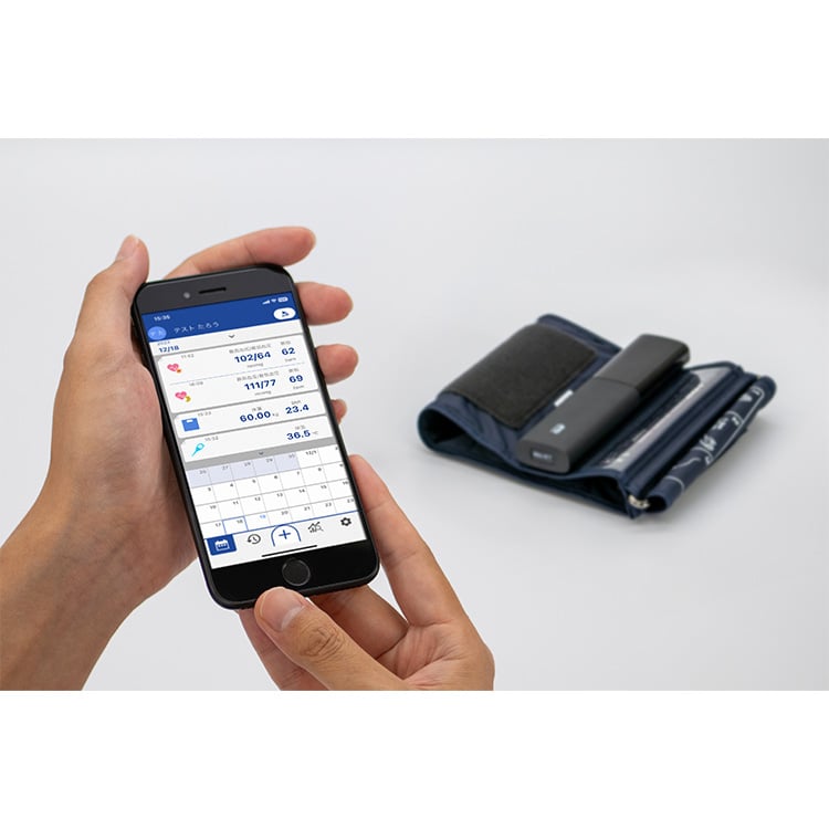 Bluetooth内蔵　上腕式ホースレス睡眠血圧計 UA-1300BLE 画像