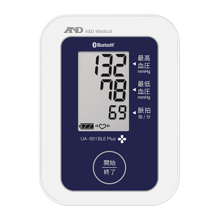 Bluetooth®内蔵血圧計 UA-651BLE Plus 画像