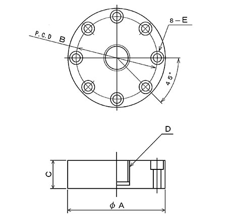 TCE-65～TCE-166外形寸法図画像