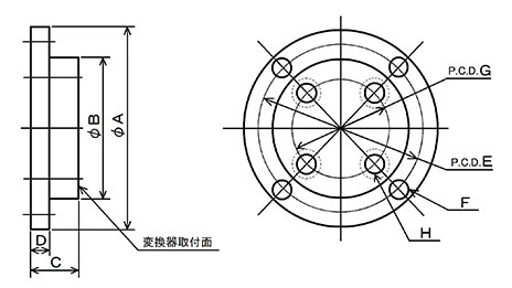 TCH-42～TCH-90外形寸法図画像
