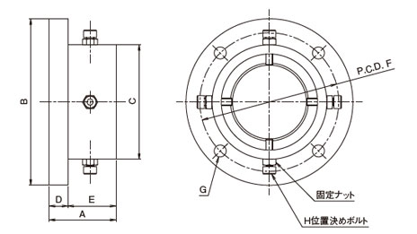 THA外形寸法図画像