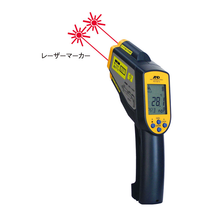 レーザーマーカー付き赤外線放射温度計 AD-5616 | 電子計測機器 | 商品 
