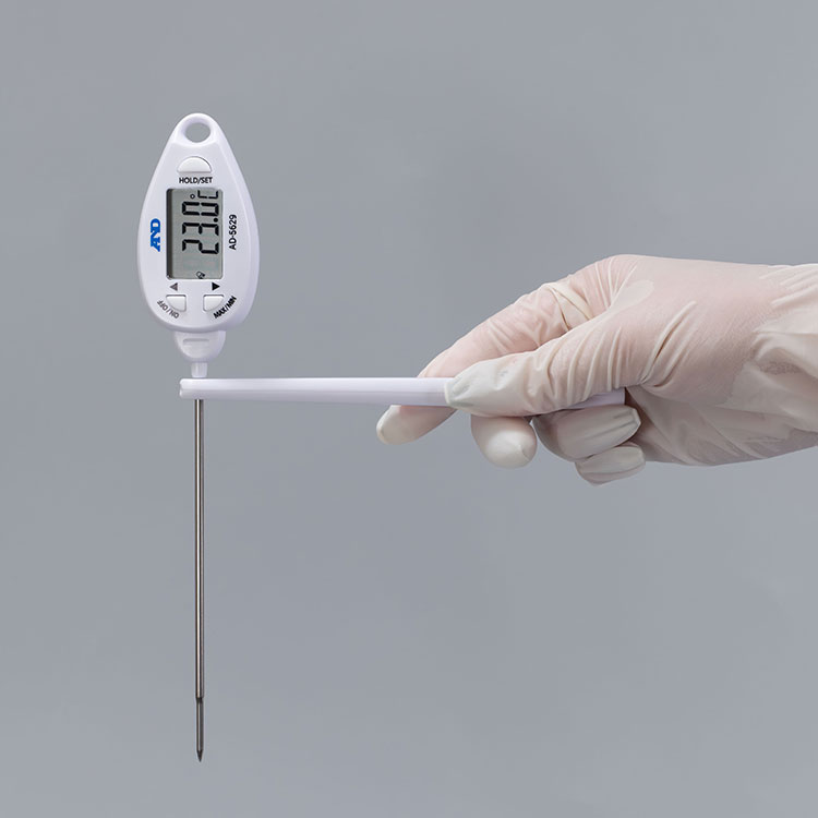 防水形大型液晶中心温度計 AD-5629 画像