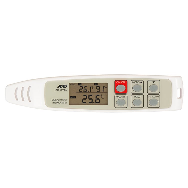携帯形 熱中症指数計 / 熱中症指数モニター・温湿度計 AD-5694A | 電子 
