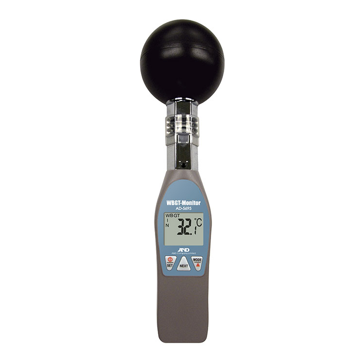 黒球型 熱中症指数モニター AD-5695 電子計測機器 商品・サービス 株式会社エー・アンド・デイ
