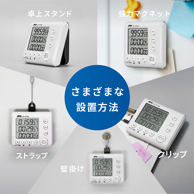 3チャンネル100時間タイマー AD-5701BB 画像
