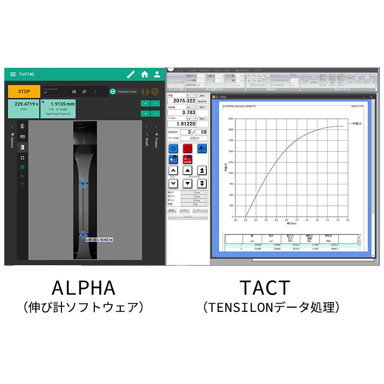 テンシロン用VIDEO式非接触伸び計 VIDEO ONE シリーズ 画像