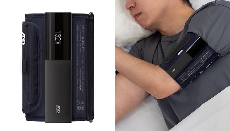Bluetooth内蔵　上腕式ホースレス睡眠血圧計 UA-1300BLE 画像