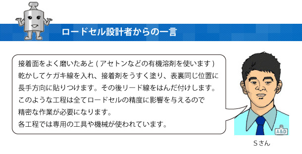 ロードセルと接着剤について