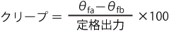 クリープ計算式