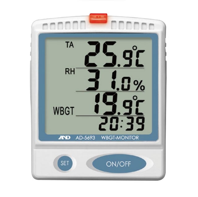 壁掛け卓上型 熱中症指数モニター AD-5693の製品画像