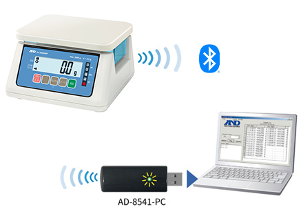 防塵・防水はかり　SH-AWP/SH-AWP-BTシリーズのBluetooth接続イメージ画像